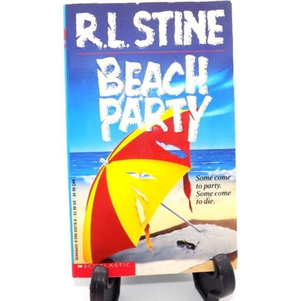 Beach Party by RL Stine Scholastic Paperback Vintage 90s YA Horror Thriller Book